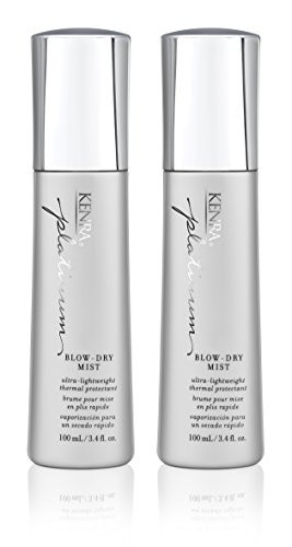 Kenra Professional Platinum Blow-Dry Mist | Ultra-Lightweight Thermal Protectant | Detangles, Smooths, & Softens | Eliminates Frizz & Resists Humidity | Fine To Medium Hair | 3.4 fl. oz. (2-Pack) | Amazon (US)