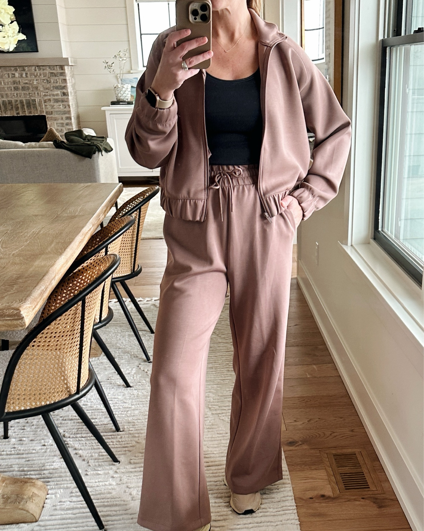 Tank medium (runs small)
Top small (true to size)
Bottoms XS (runs slightly big)

#LTKActive #LTKSeasonal #LTKOver40