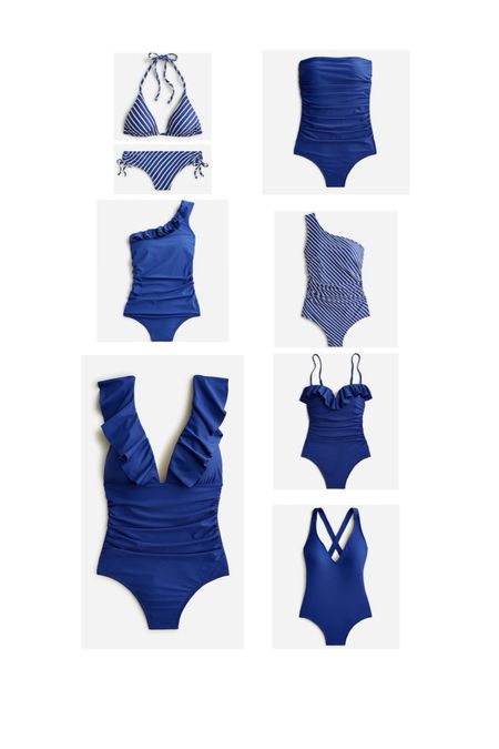 Summer stripes & blues. Some swimsuit favorites are on sale 

#LTKSpringSale #LTKsalealert #LTKswim