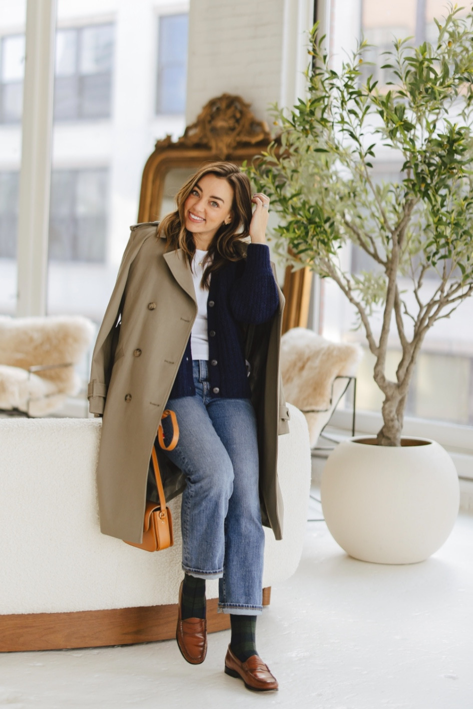 Sezane trench coat size 6 #sezane