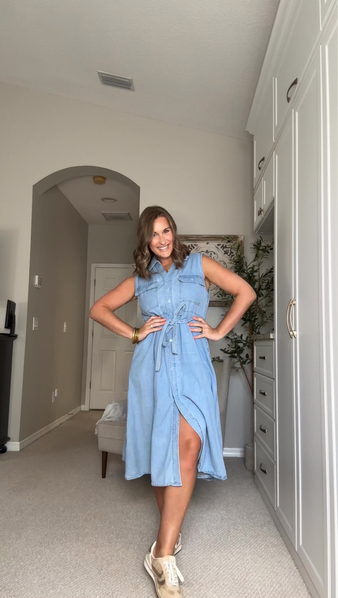 On sale! 💙 This denim dress is such an easy throw on and go outfit for now and into fall!

Teacher, back to school, fall outfit, fall dress, Walmart

#LTKSeasonal #LTKSaleAlert #LTKootd