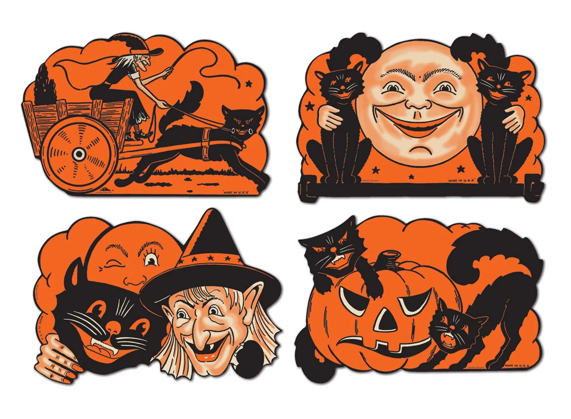 Halloween-Vintage Cutouts (Set of 4) | Wayfair North America