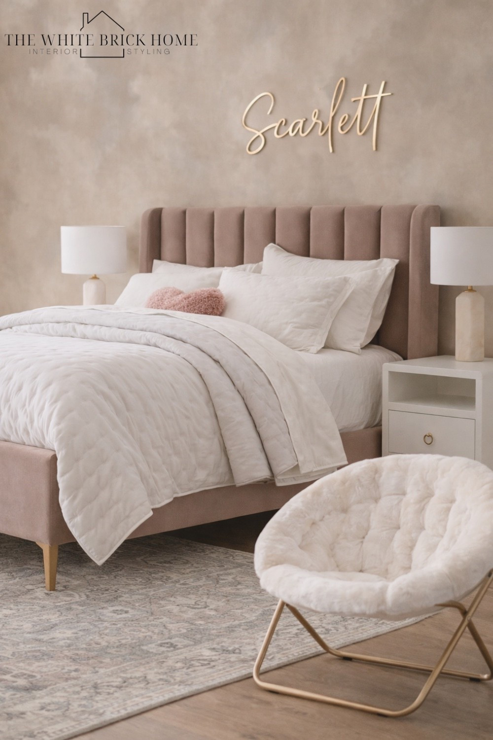 A soft blush palette, chic gold accents, and cozy modern textures create a dreamy, elevated retreat that feels both stylish and timeless.

Girls room, girls bedroom, girls room blush, modern girls room, teen girl, teen bedroom, teen girl bedroom, girls room chair, girls room lamp, girls room rug, girls room bedding, girls room decor, home decor, girls room chair, teen girl chair, teen bedroom ideas, home decor, girls room blush, rose gold bedroom, girls room, girls room decor ideas, home design, bedroom design, wall name, Etsy, wayfair, pottery barn teen 

#LTKSaleAlert #LTKKids #LTKHome