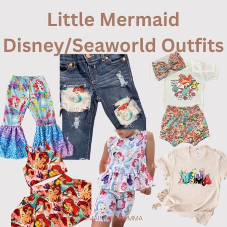 Little mermaid outfits 
Perfect for Disney or SeaWorld days! Or even parties or just because! Way too cute! 

#littlemermaid #ariel #underthesea #disney #disneyworld #disneyland #seaworld #disneyvacation #disneytrip #vacationoutfit #birthdayoutfits #girls #toddlers #baby #kids #fashion #etsy #etsyfinds #trendy #bestsellers #favorites 

#LTKstyletip #LTKbaby #LTKkids