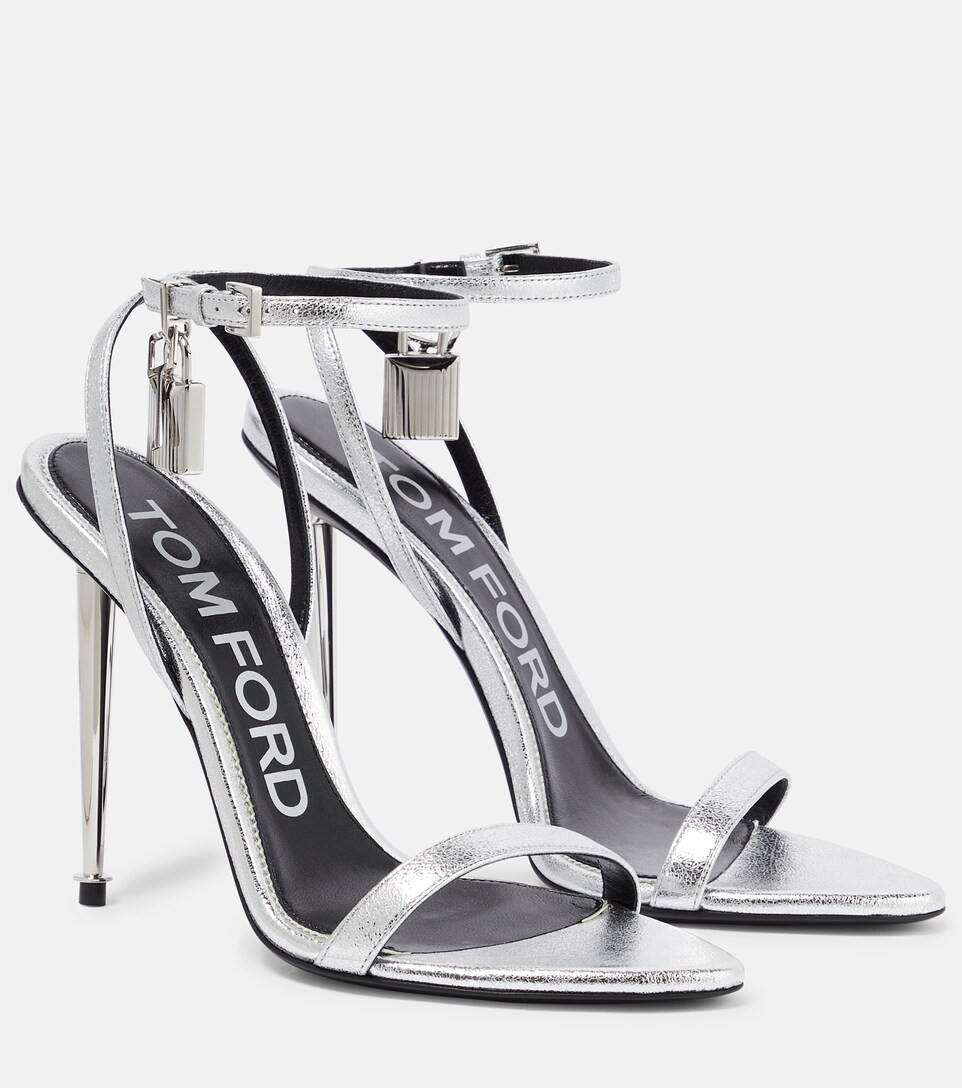 Padlock metallic leather sandals | Mytheresa (US/CA)