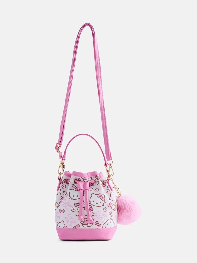 Hello Kitty Girls Drawstring Bag, Pink | Walmart (US)