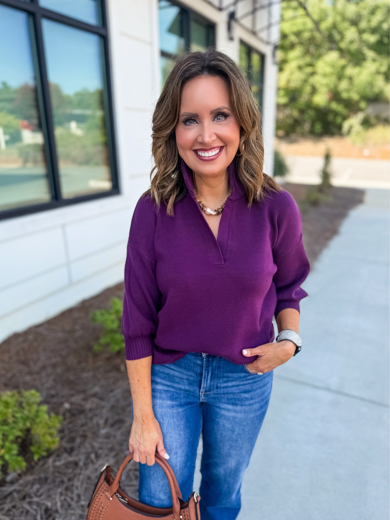 Love this sweater! I sized down
Jeans and flats run true to size 

Use code LAURA on jewelry and earrings

#LTKOver40 #LTKSeasonal #LTKootd