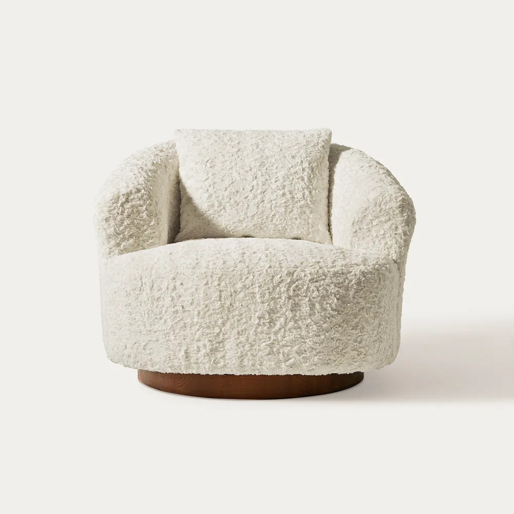 TAP TO ZOOMImages (1/8)DimensionsTimberve 35" Swivel Accent ChairSale$729$849 3 Reviews | Hernest