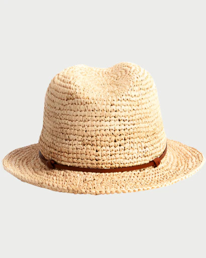 Raffia Fedora Hat | WEST2WESTPORT