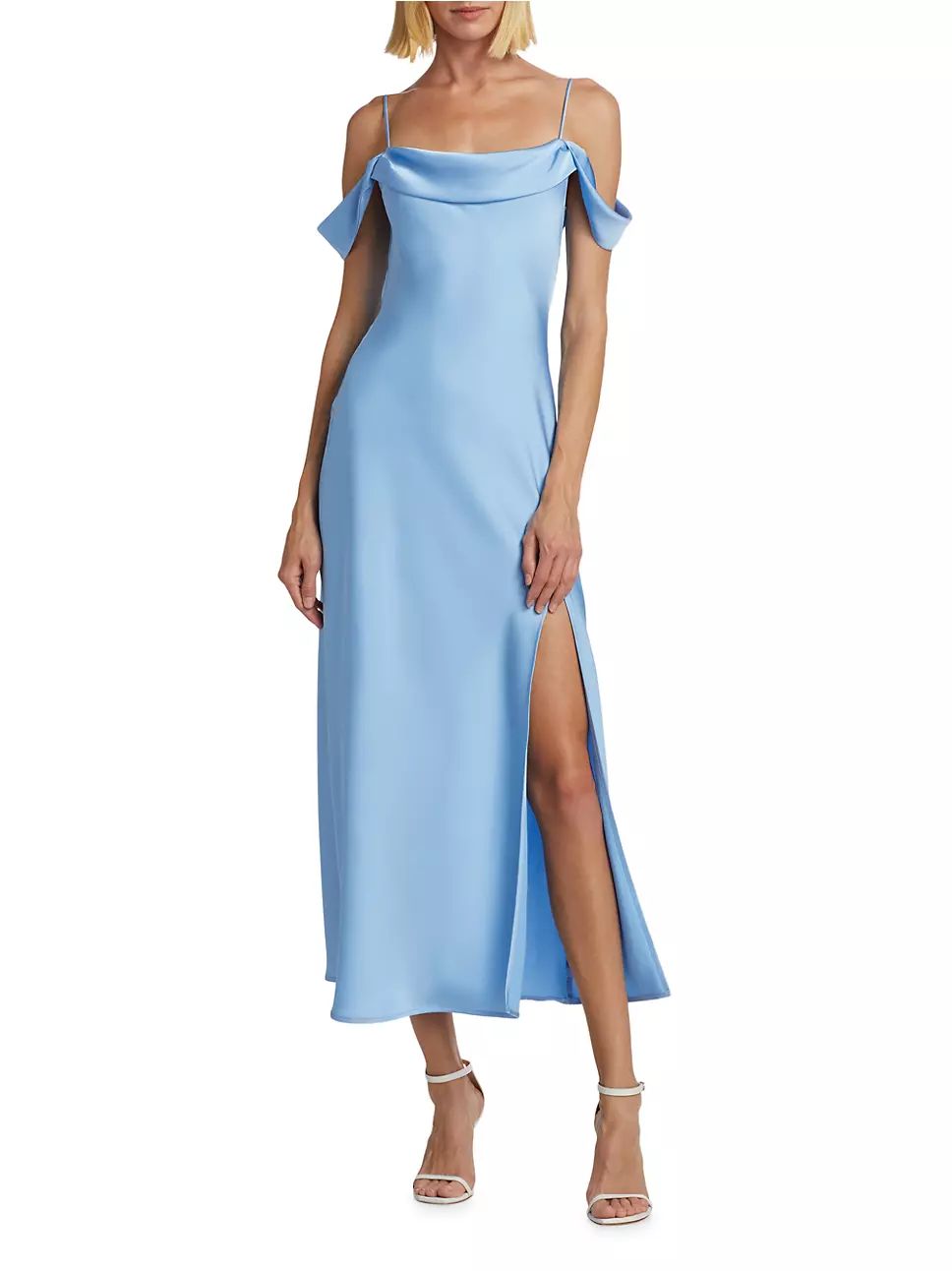 Kitura Satin Sleeveless Midi-Dress | Saks Fifth Avenue