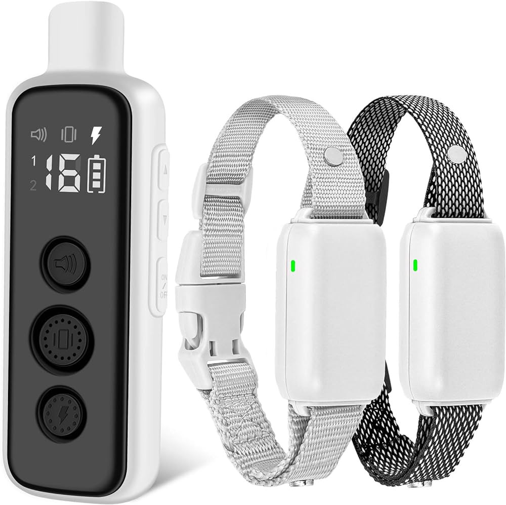 Bousnic Dog Shock Collar for 2 Dogs - (8-120lbs) Waterproof Rechargeable Electric Dog Training Co... | Amazon (US)