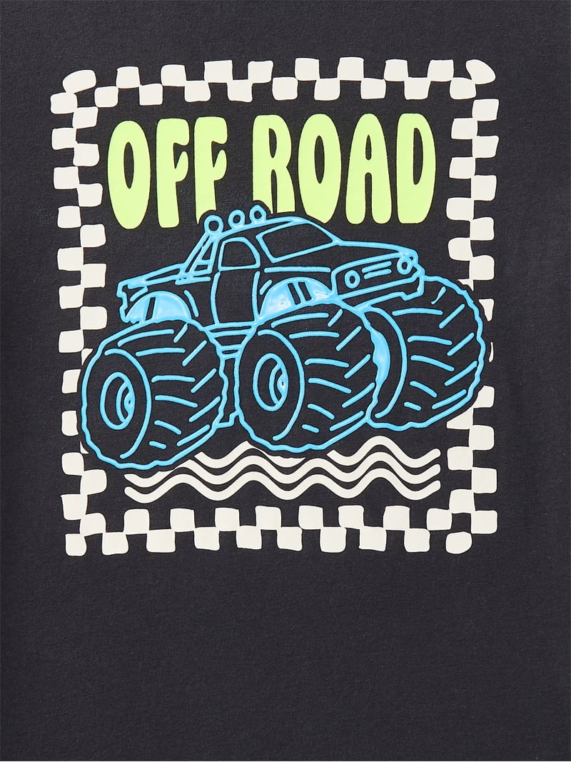 Wonder Nation Little Boys Graphic Ringer Tee with Short Sleeves, Sizes 4-10 | Walmart (US)
