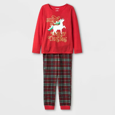 Girls' Unicorn Pajama Set - Cat & Jack™ XS | Target