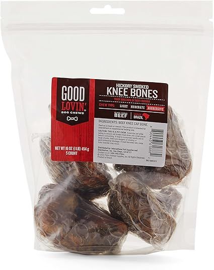 Good Lovin' Hickory Smoked Knee Bone Dog Chews, 16 oz., Count of 5       Add to Logie | Amazon (US)