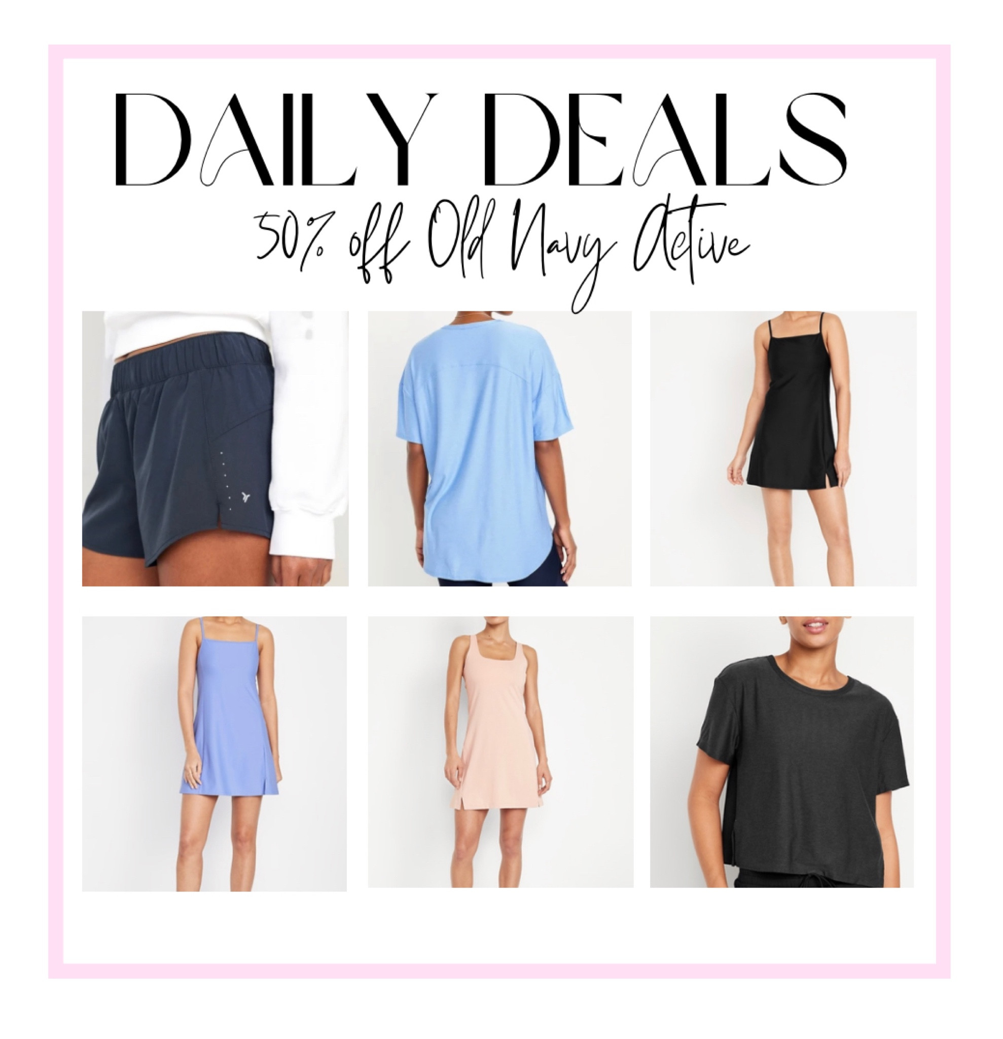 DAILY DEAL!!! 
SO many of my Old Navy must haves are 50% off today!! my favorite is the tennis dress and it’s only $24.99 today and tomorrow!!

#LTKFindsUnder50 #LTKSaleAlert #LTKFitness