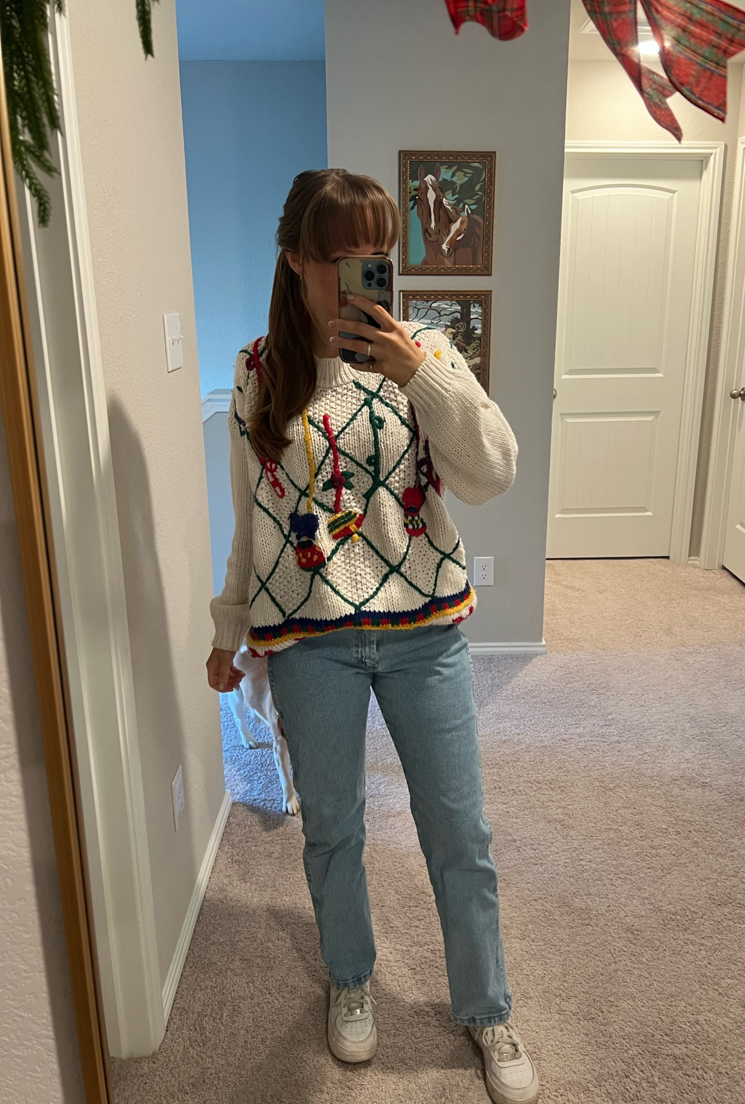 Christmas Sweater Outfit 
🎄🎅🏼

Exact sweater is a hand-knit that I purchased from a friend! 

#LTKHoliday #LTKSeasonal