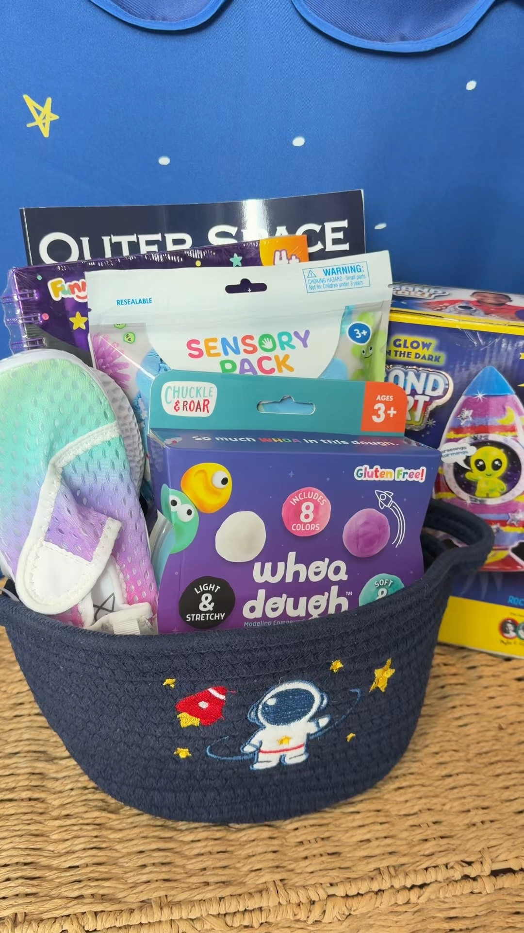 Outta this world Easter basket 🚀✨

I wanted to switch it up this year and do something a little different—and this space theme turned out SO cute

Filled it with a mix of fun little toys, books, and a few treats… and honestly I think I love it just as much as he does 😂

✔️ fun alternative to a traditional Easter basket
✔️ easy to customize for any age
✔️ perfect if your kids are into space right now
✔️ still has a little bit of everything

Such a fun way to make Easter feel a little more personal

#easterbasketideas #easterideas #momlifehacks #toddlergiftideas #momfinds #easterbasket #kidsgiftideas #momlifeunfiltered #holidayideas #amazonfinds

#LTKKids #LTKmomlife