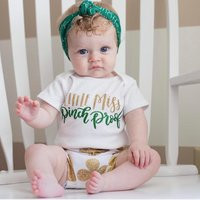 Baby Girls St. Patrick's Day Outfit, St Patty's Outfit Baby, Daytop, Little Miss Pinch Proof, Patricks' Shirt | Etsy (US)