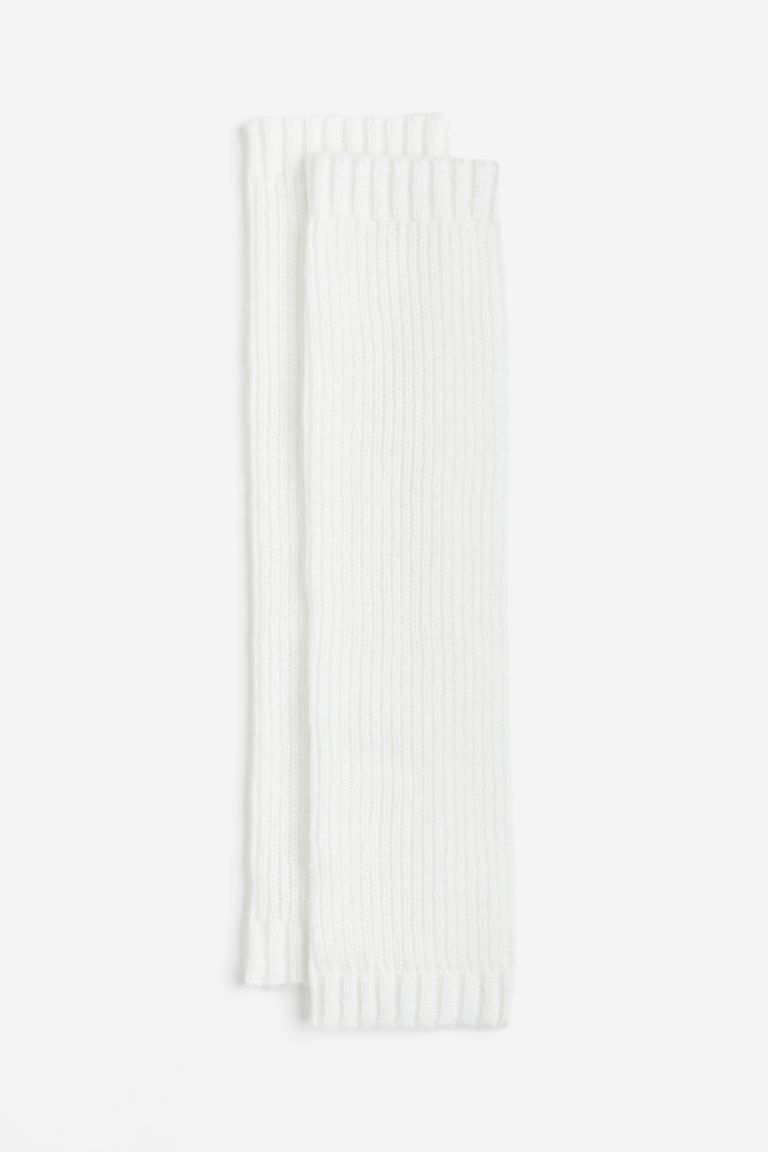 Rib-knit Leg Warmers - White - Ladies | H&M US | H&M (US + CA)