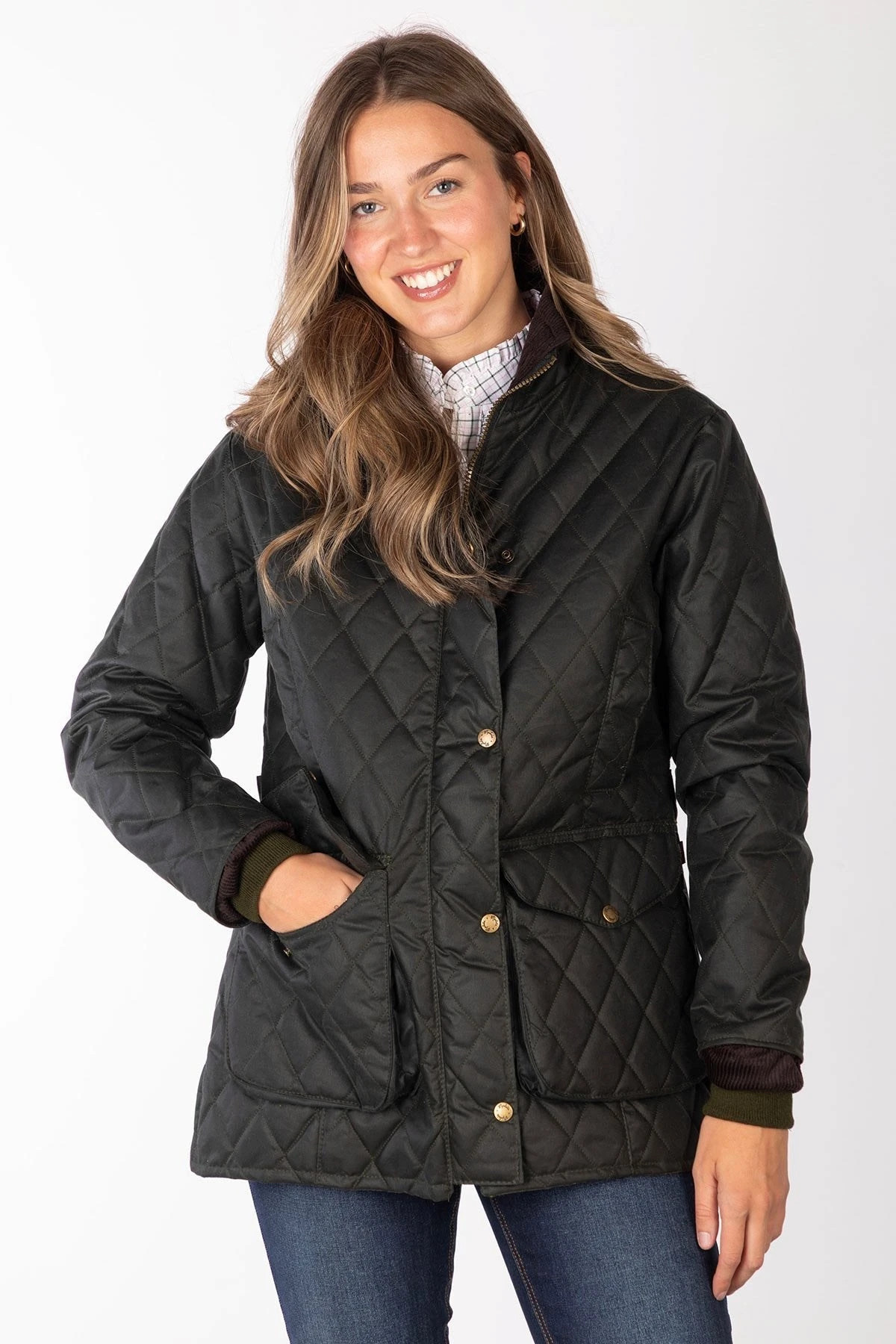 Settle Womens Quilted Wax Jacket | Mountain Warehouse | Mountain Warehouse