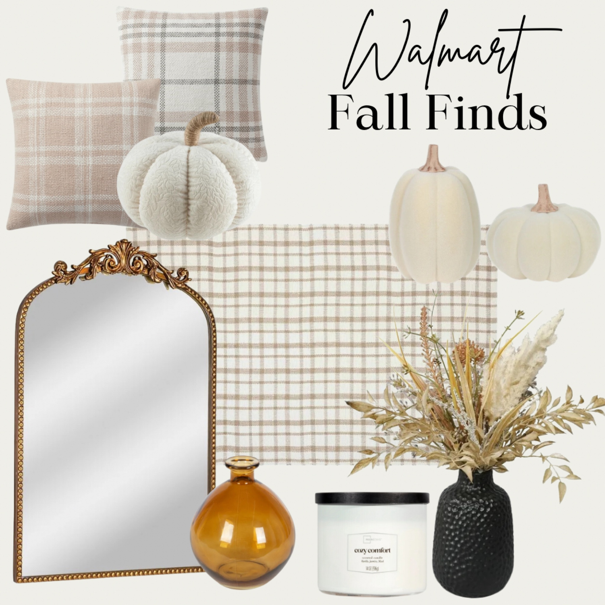 New Fall home decor! Throw pillows, pumpkins, mirror, rugs, fall candle
#falldecor #homedecor #decorativepumpkins #neutraldecor #goldaccents 

#LTKFindsUnder50 #LTKHome #LTKSeasonal