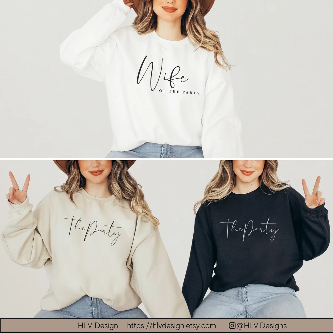 Wife of the Party Sweater Bride to Be Sweatshirt - Etsy Canada | Etsy (CAD)