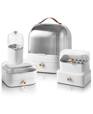 Makeup Cosmetic Skincare Organizers and Storage - 5 PC Set (Light Grey) | Macy's