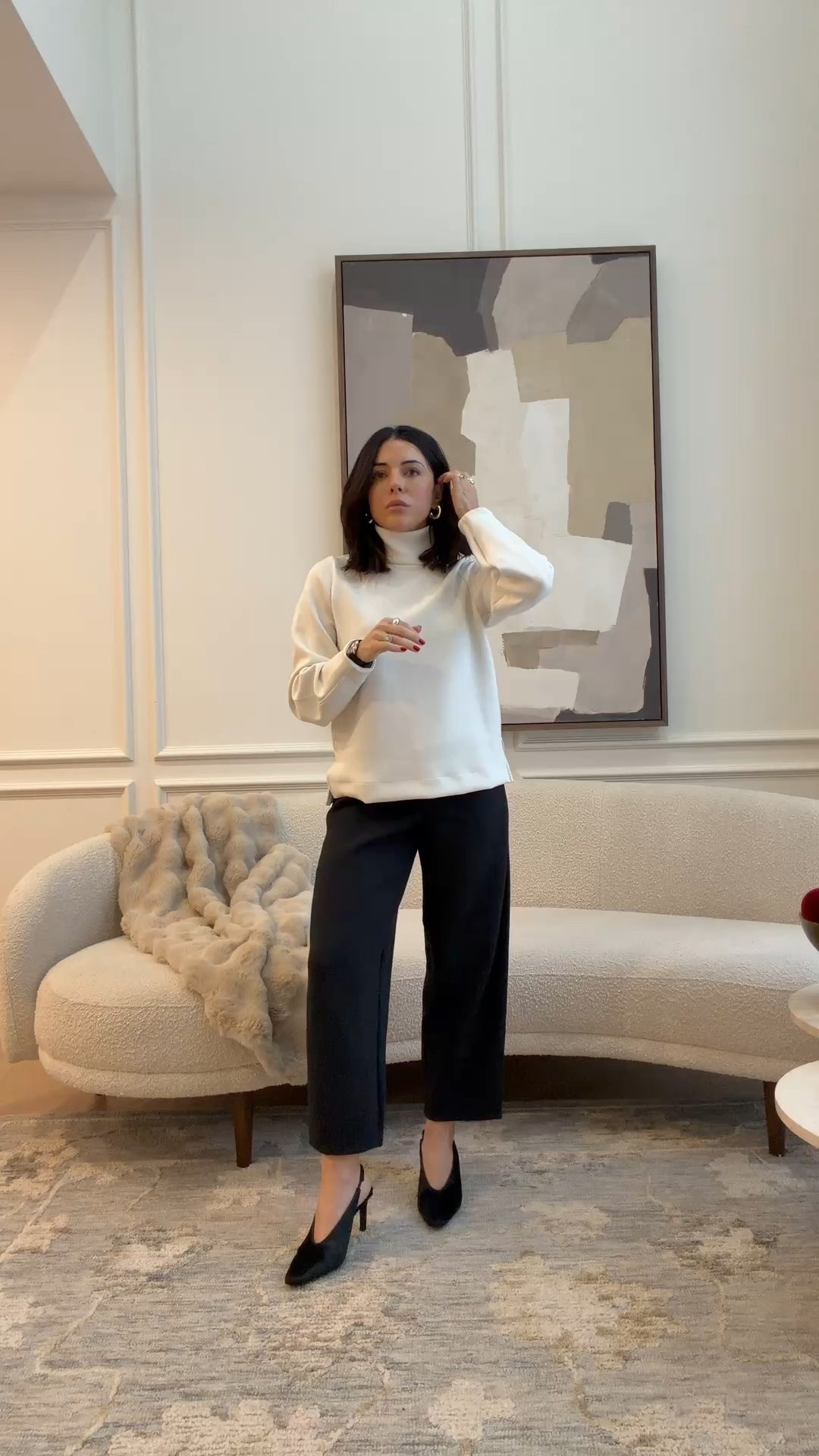 Would you believe me if I told you I was wearing @spanx AirEssentials??? They just launched AirEssentials Luxe- they are so versatile, perfect for the office but also comfortable enough to wear on a plane! Use code GIULIANIXSPANX for 15% off (new members) + free shipping! 

#spanxpartner
Wearing XS in both 

#LTKcanada #LTKwinter #LTKtravel