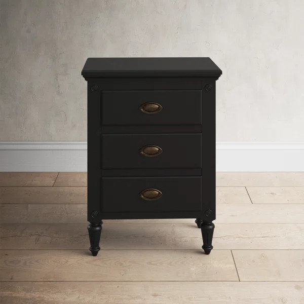 Shelley 3 - Drawer Nightstand | Wayfair North America
