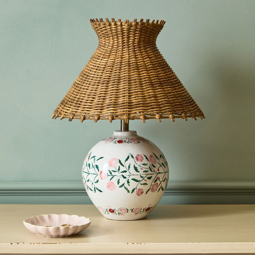 Emmie Floral Ceramic Table Lamp | GreenRow