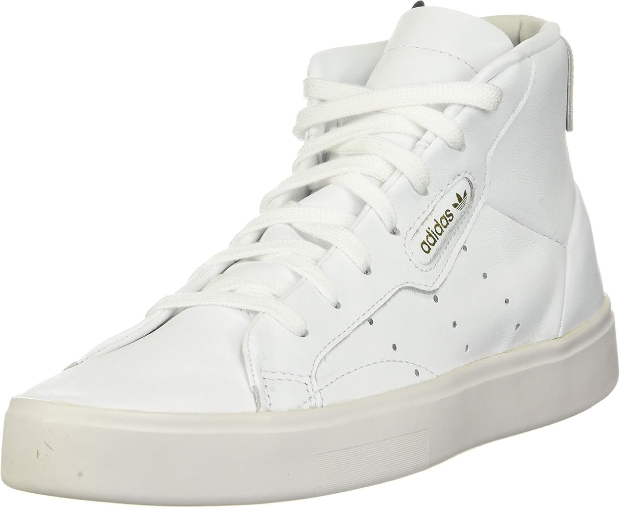 Amazon.com | adidas Originals Women's Adidas Sleek MID W, FTWR Crystal White, 7 M US | Fashion Sn... | Amazon (US)