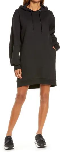 Zella Cara Long Sleeve Fleece Hoodie Dress | Nordstrom | Nordstrom