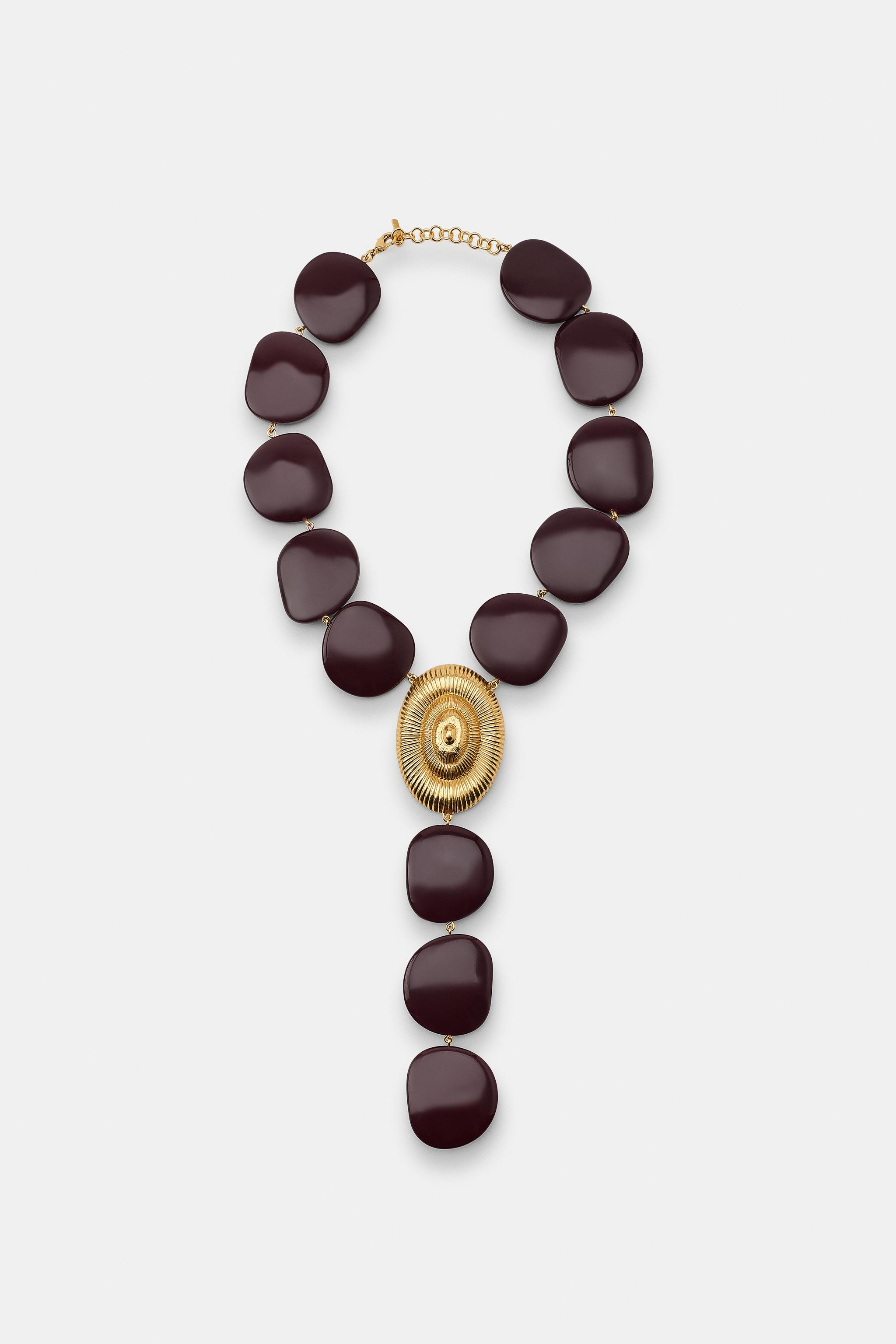 SHELL STONE NECKLACE | Zara US