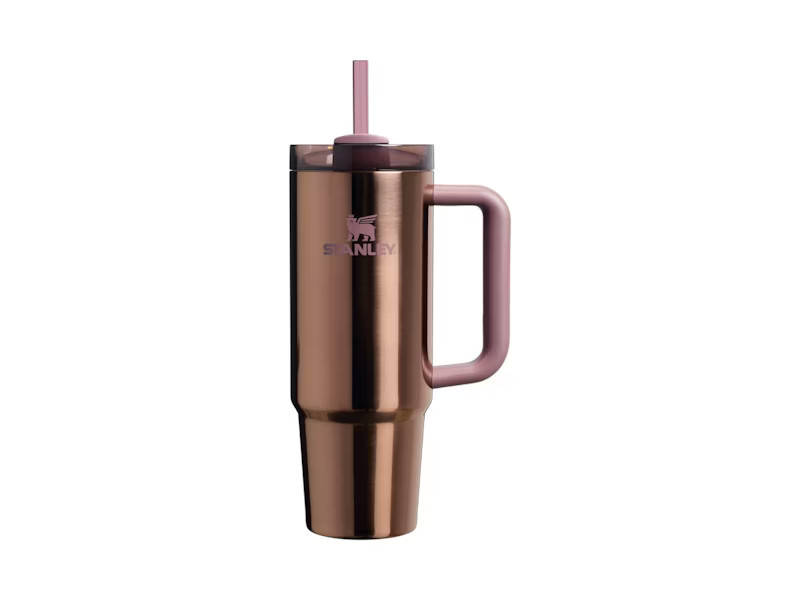 Stanley Mesa Rose Collection Flowstate Quencher 30oz Tumbler in Polished Rose Gold | StockX