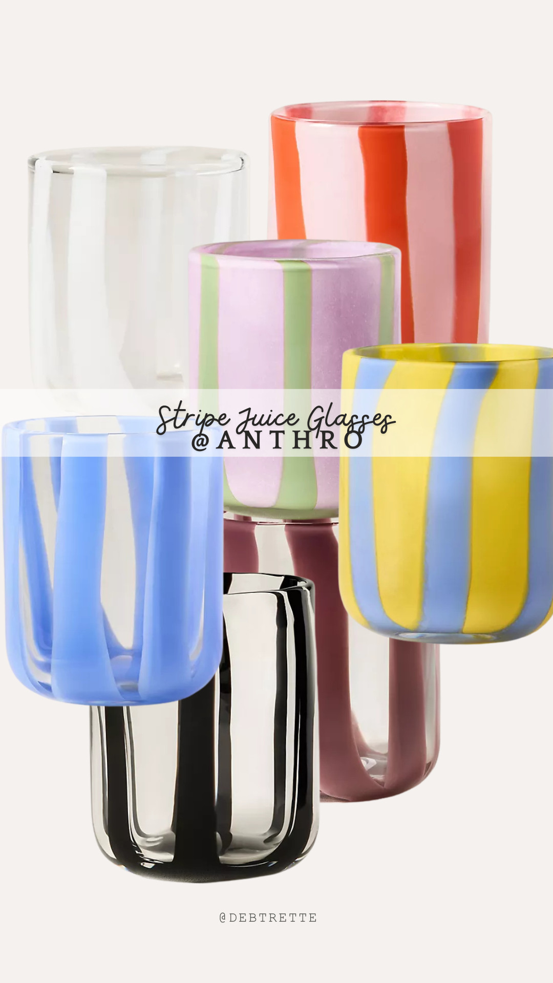 New Ribbon Glasses at Anthro 

 #LTKfoodie #LTKSeasonal #LTKHome