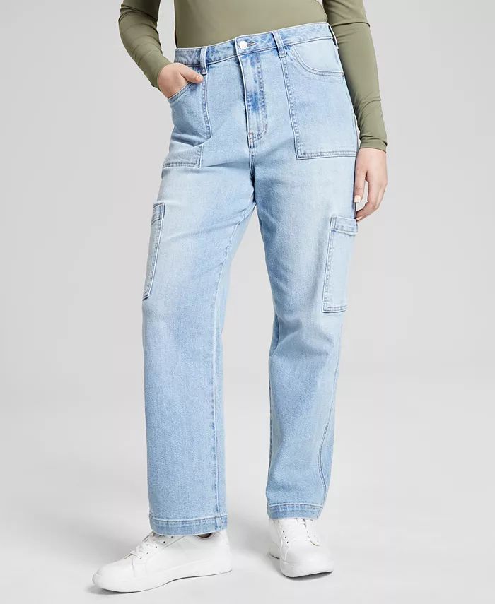 Women's High Rise Utility Denim Jeans | Macy's
