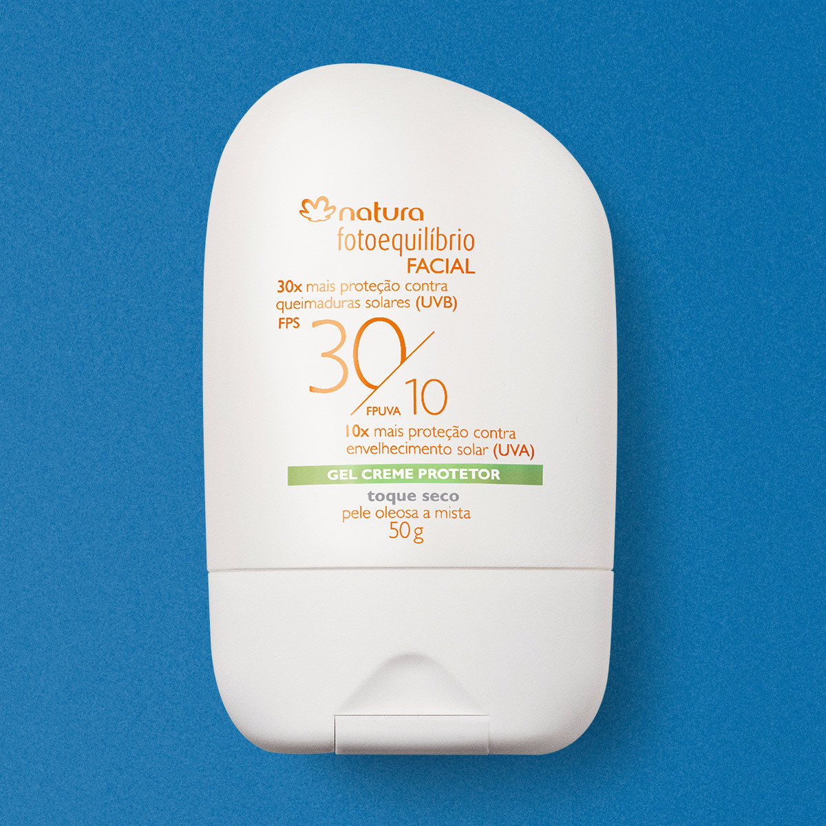 Cod. 55972 - Gel Creme Protetor Facial FPS 30/FPUVA 10 Fotoequilíbrio - 50 g | Natura BR