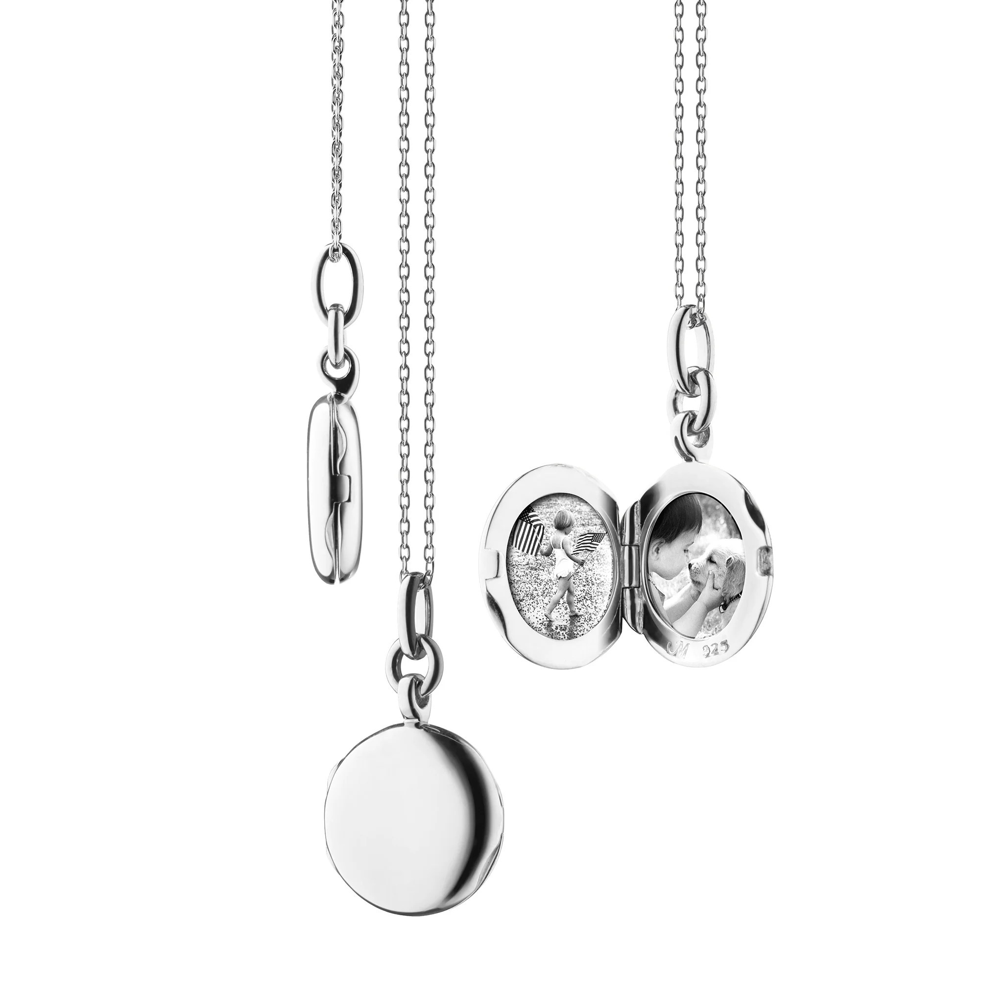 "Nan" Slim Sterling Silver Locket | Monica Rich Kosann | Monica Rich Kosann