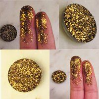 Grills Metallic Glitter - Old Gold Pressed Gel Eyeshadow | Etsy (US)