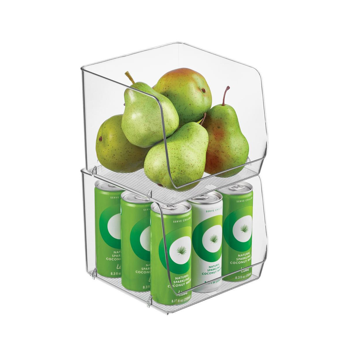 iDesign Open-Front Bin for Household Storage, Set of 2, Clear, Made in Usa - Clear | Macy's