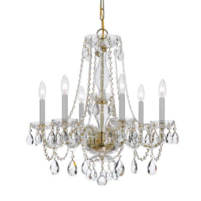 Bragg 6 - Light Candle Style Classic / Traditional Chandelier with Crystal Accents House of Hampton® | Wayfair North America