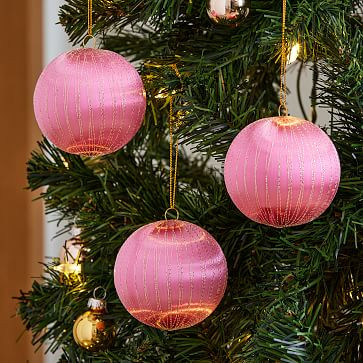 Vintage Satin Ball Ornament | West Elm (US)