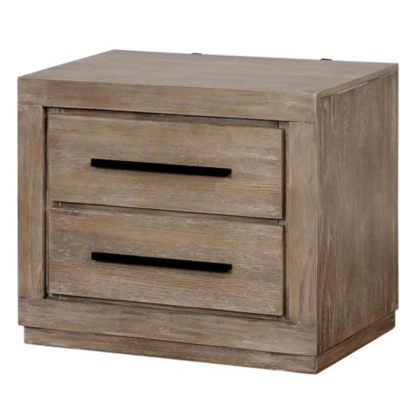 Georgianna Wooden 2 Drawer Nightstand | Wayfair North America