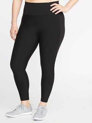High-Waisted Elevate Built-In Sculpt Plus-Size 7/8-Length Leggings | Old Navy (US)