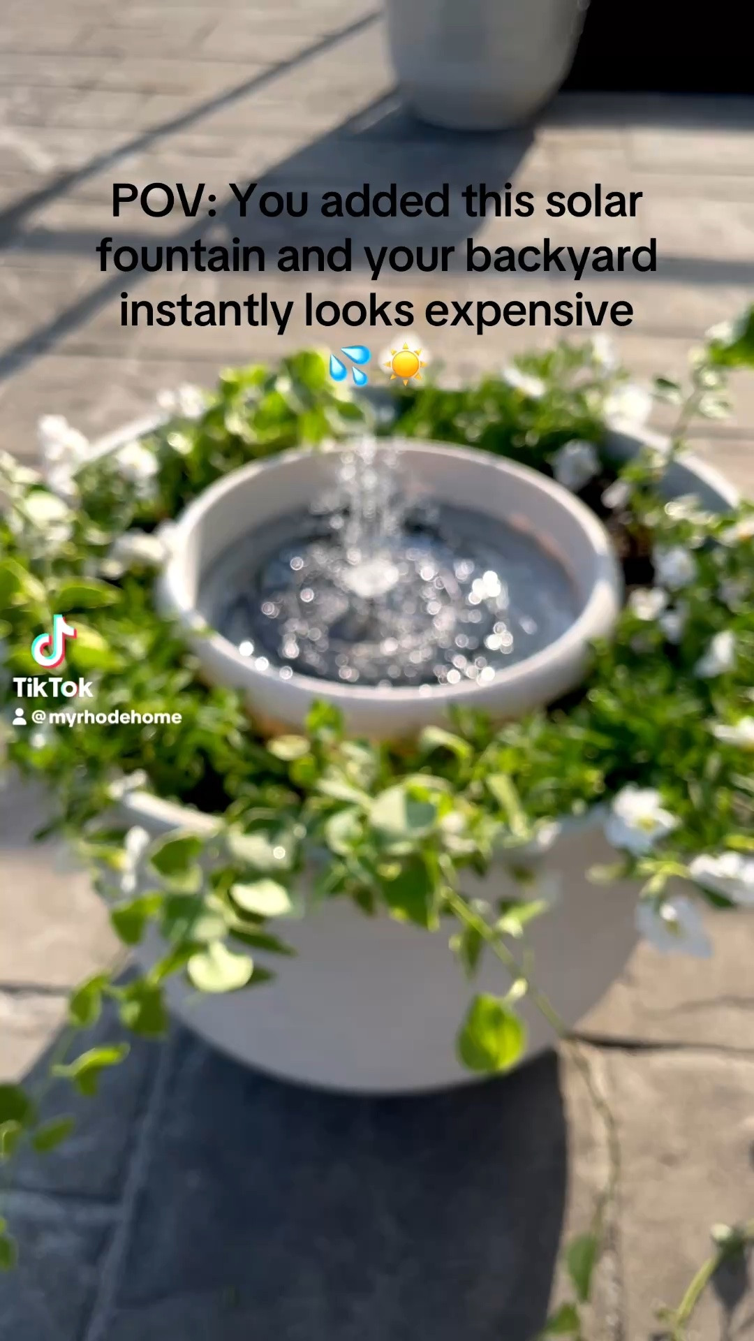 Linked in my LTK and Amazon storefront in bio. 
Solar powered water fountain with multi nozzle spray options for bird baths, planters, ponds, pools & garden decor ✨ Easy outdoor upgrade for relaxing backyard vibes, patio styling, cottage garden aesthetics & peaceful water feature inspiration

#LTKSeasonal #LTKHome #LTKSaleAlert