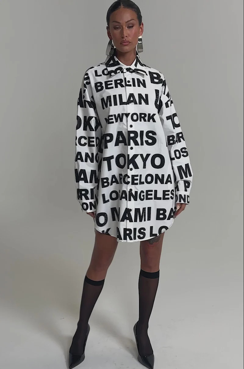 TIME AND PLACE POPLIN MINI DRESS | AKIRA