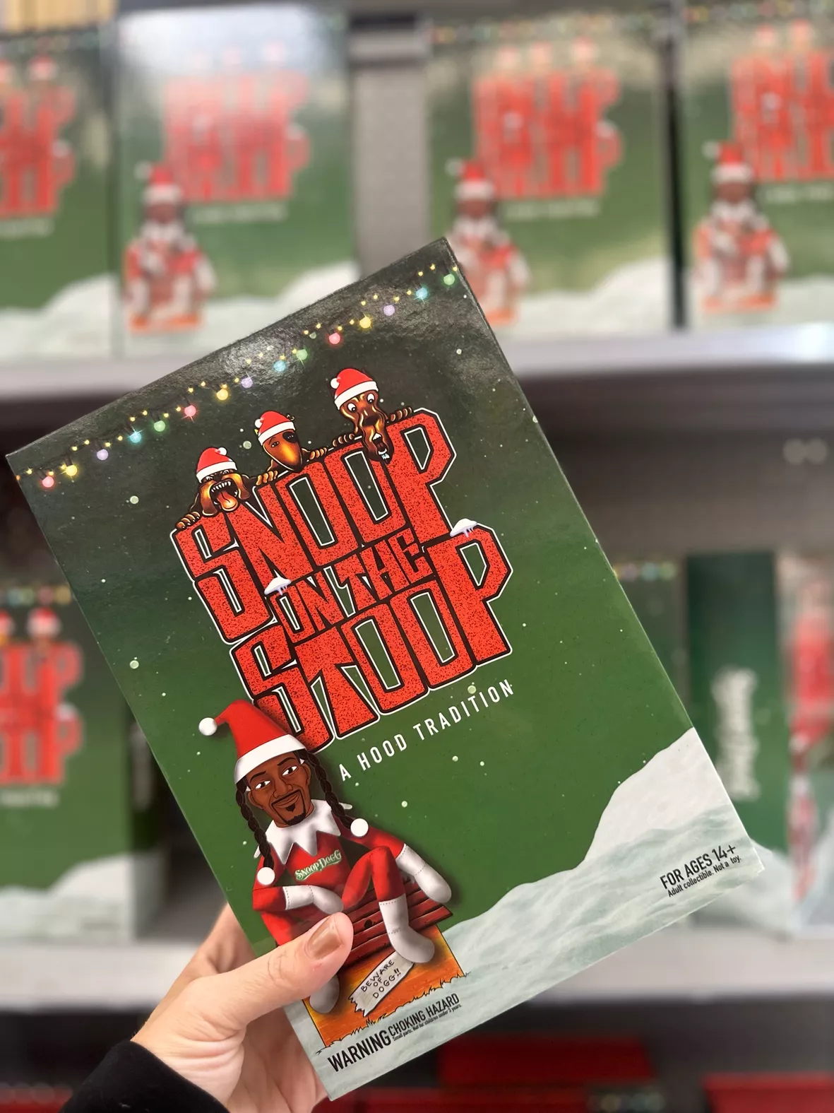 Snoop on the Stoop 12” Snoop Dogg Christmas Red Plush Figurine 