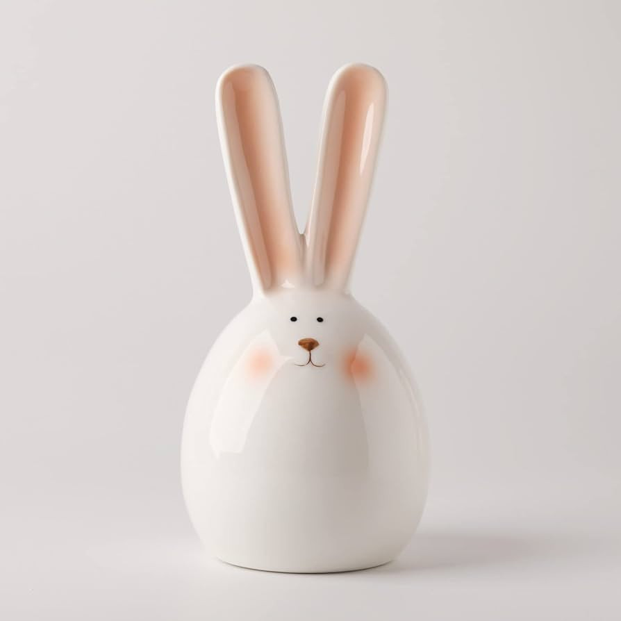 GOODSTART Ceramic Bunny Rabbits Ceramic Bunny Figurine, Porcelain Modern Art Spring Home Decorati... | Amazon (US)
