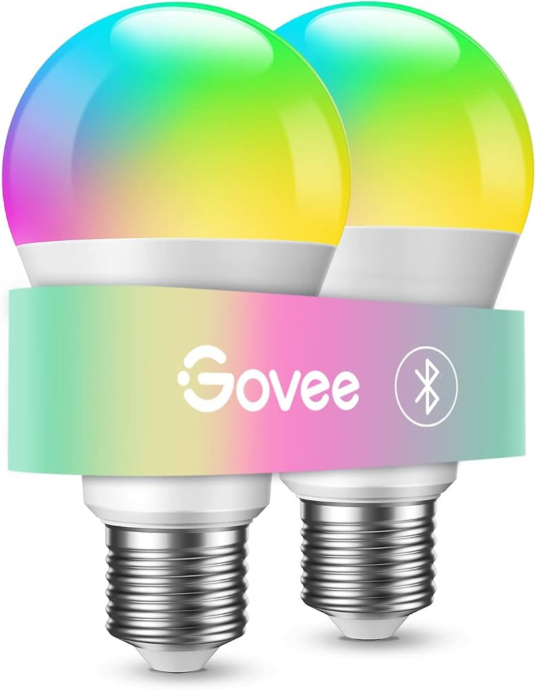 Govee LED Light Bulb Dimmable, Music Sync Color Changing Light Bulbs, A19 7W 60W Equivalent, No H... | Amazon (US)