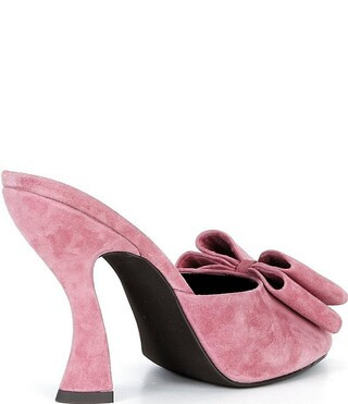 Fresa Suede Bow Peep Toe Mules | Dillard's